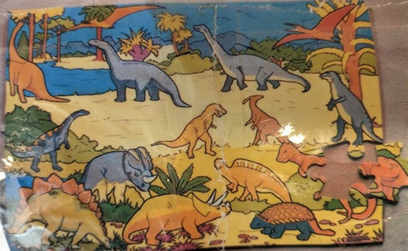 Puzzle géant Dinosaures 100x73cm