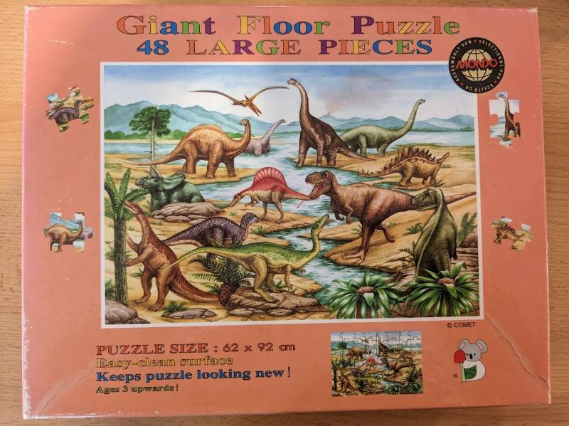 Puzzle géant les dinosaures