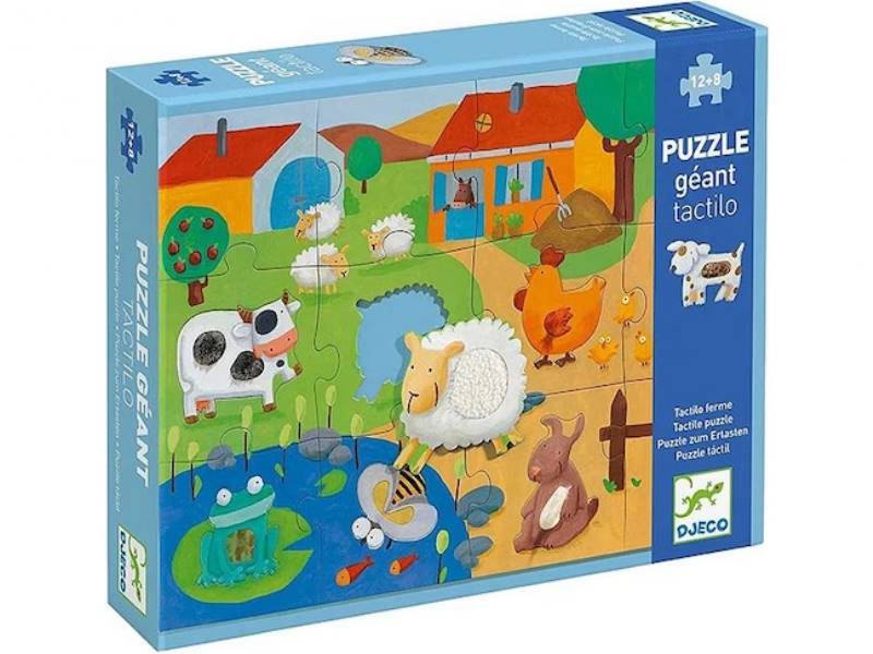 Puzzle géant tactilo ferme