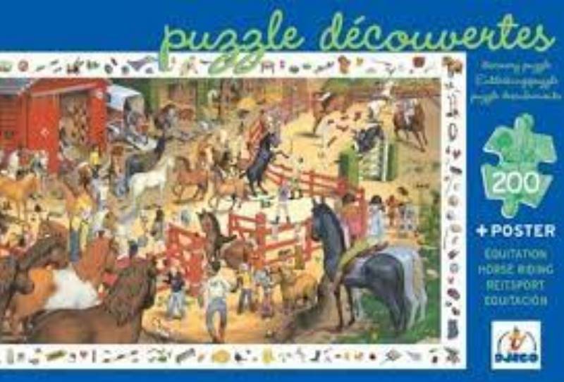 Puzzle Découvertes - équitation