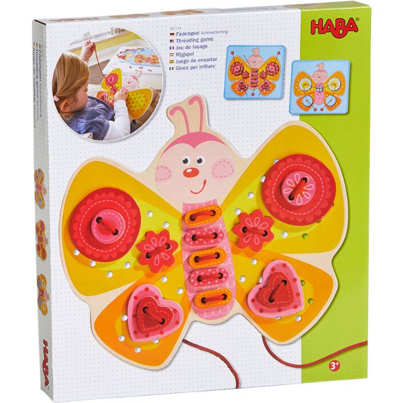 Jeu de laçage animaux papillons