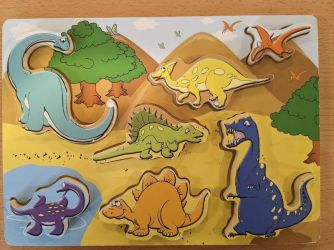 Puzzle en bois LES DINOSAURES