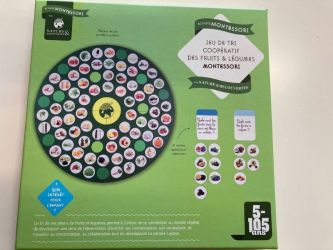 Jeu de tri coopératif des fruits et légumes Montessori