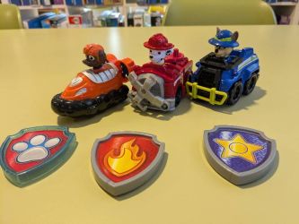 Set 3 Pat Patrouille avec badges